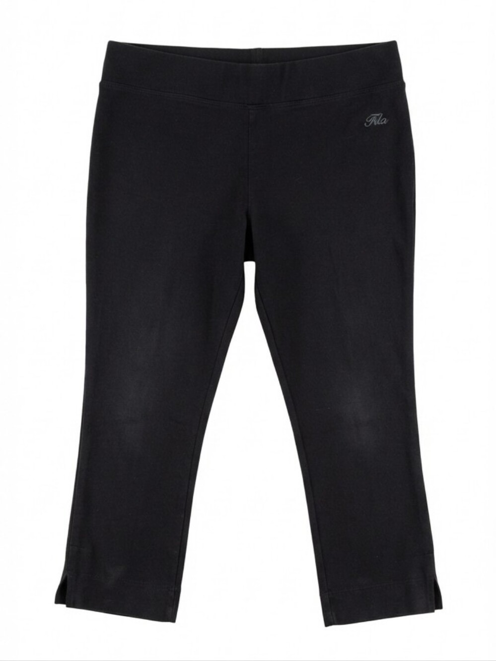 Fila F:2 Black Capris Cropped Leggings Pants Size Large Athleisure Activewear